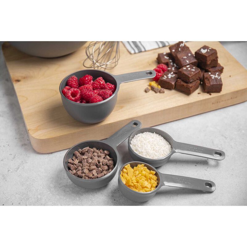 KitchenAid Measuring Cups Set of Four Charcoal Grey image number 1